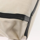 VALENTINO Studs Tote Bag Canvas White Silver Auth bs30222-15