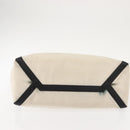 VALENTINO Studs Tote Bag Canvas White Silver Auth bs30222-5