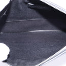 VALENTINO Clutch Bag Leather Black Silver Auth bs30223-10