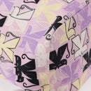 Miu Miu Madras Cat Drawstring Pouch Canvas Pink Silver Auth bs30224-15