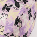 Miu Miu Madras Cat Drawstring Pouch Canvas Pink Silver Auth bs30224-7