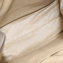 CELINE Shoulder Bag Leather Beige Gold Auth bs30225-11