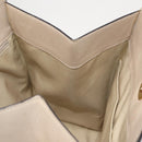 CELINE Shoulder Bag Leather Beige Gold Auth bs30225-18