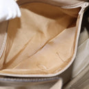 CELINE Shoulder Bag Leather Beige Gold Auth bs30225-20