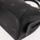 MCM Vicetos Logogram Mini Hand Bag PVC Leather Black Gold Auth bs30228-14
