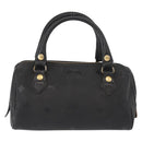 MCM Vicetos Logogram Mini Hand Bag PVC Leather Black Gold Auth bs30228-2