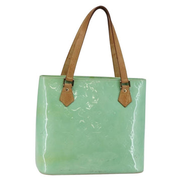 LOUIS VUITTON Monogram Vernis Houston Hand Bag Peppermint M91303 LV Auth bs30229