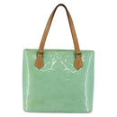 LOUIS VUITTON Monogram Vernis Houston Hand Bag Peppermint M91303 LV Auth bs30229-13