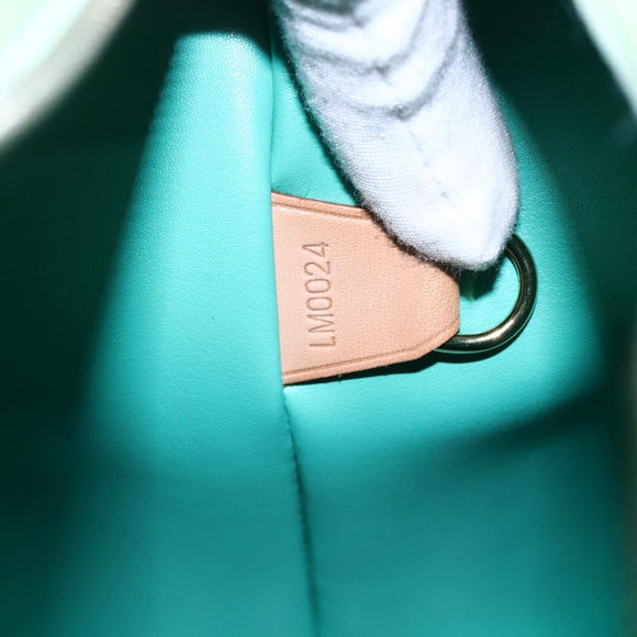 LOUIS VUITTON Monogram Vernis Houston Hand Bag Peppermint M91303 LV Auth bs30229