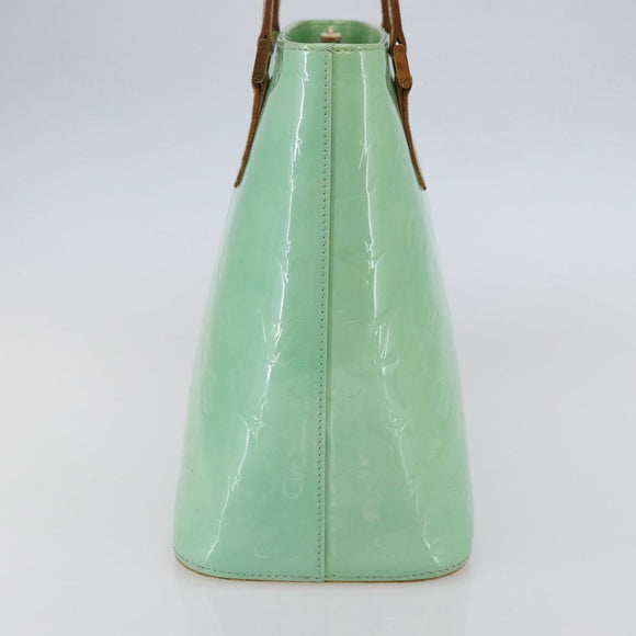 LOUIS VUITTON Monogram Vernis Houston Hand Bag Peppermint M91303 LV Auth bs30229