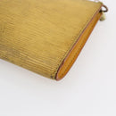 LOUIS VUITTON Epi Pochette Accessoires Pouch Yellow M52989 LV Auth bs30233-15