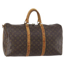 LOUIS VUITTON Monogram Keepall Bandouliere 55 Boston Bag M41414 LV Auth bs30234-1