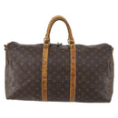 LOUIS VUITTON Monogram Keepall Bandouliere 55 Boston Bag M41414 LV Auth bs30234-13