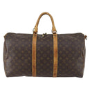 LOUIS VUITTON Monogram Keepall Bandouliere 55 Boston Bag M41414 LV Auth bs30234-2