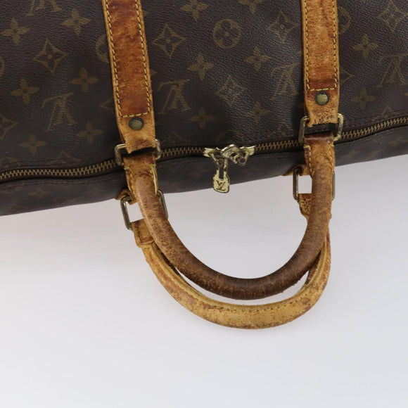 LOUIS VUITTON Monogram Keepall Bandouliere 55 Boston Bag M41414 LV Auth bs30234