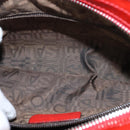 Salvatore Ferragamo Gancini Marissa Bag Patent leather Red Silver Auth bs30235-20