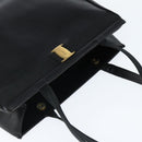 Salvatore Ferragamo Vala Tote Bag Leather Black Gold Auth bs30236-6