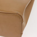 CARTIER Trinity Hand Bag Leather Beige Gold Auth bs30237-14