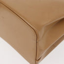 CARTIER Trinity Hand Bag Leather Beige Gold Auth bs30237-16