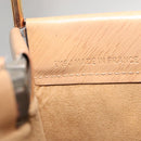 CARTIER Trinity Hand Bag Leather Beige Gold Auth bs30237-12