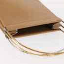 CARTIER Trinity Hand Bag Leather Beige Gold Auth bs30237-6