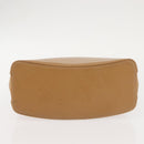 CARTIER Trinity Hand Bag Leather Beige Gold Auth bs30237-5