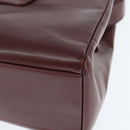 CARTIER Must Line Shoulder Bag Leather Bordeaux Gold Auth bs30238-14