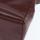CARTIER Must Line Shoulder Bag Leather Bordeaux Gold Auth bs30238-16