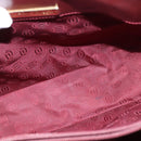 CARTIER Must Line Shoulder Bag Leather Bordeaux Gold Auth bs30238-19