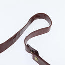 CARTIER Must Line Shoulder Bag Leather Bordeaux Gold Auth bs30238-8