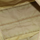 PRADA Boston Bag Nylon Beige Silver Auth bs30240-11