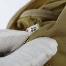 PRADA Boston Bag Nylon Beige Silver Auth bs30240-12