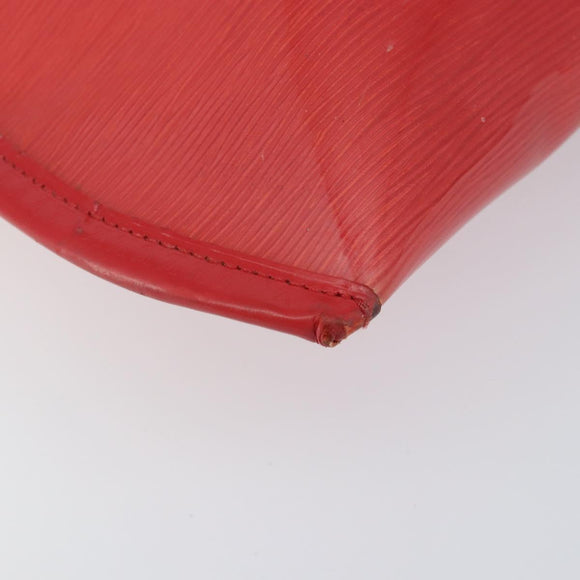 LOUIS VUITTON Epi Plage Via Hand Bag Vinyl Red Grenadine M92152 LV Auth bs30243