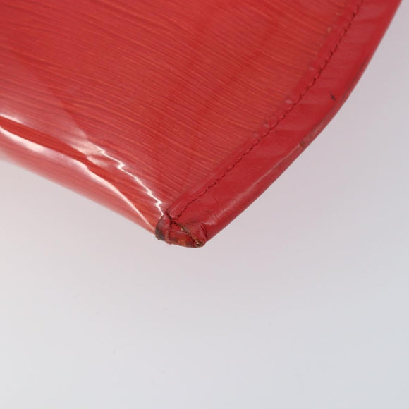 LOUIS VUITTON Epi Plage Via Hand Bag Vinyl Red Grenadine M92152 LV Auth bs30243