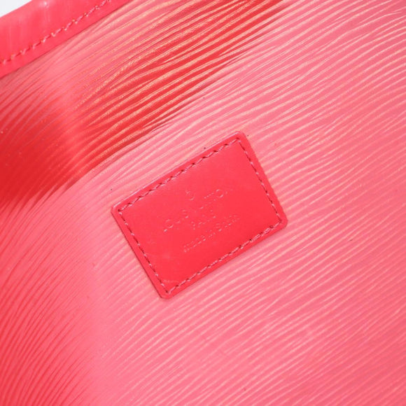 LOUIS VUITTON Epi Plage Via Hand Bag Vinyl Red Grenadine M92152 LV Auth bs30243