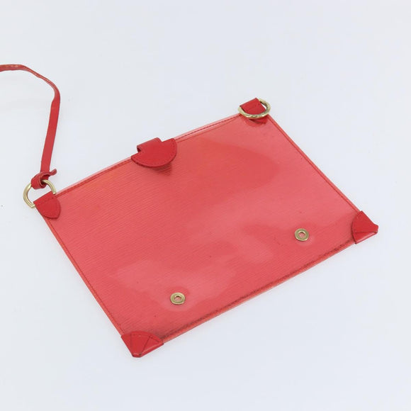 LOUIS VUITTON Epi Plage Via Hand Bag Vinyl Red Grenadine M92152 LV Auth bs30243