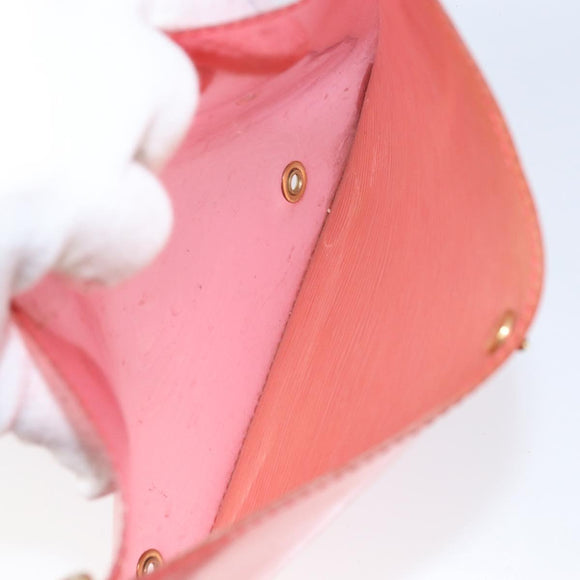 LOUIS VUITTON Epi Plage Via Hand Bag Vinyl Red Grenadine M92152 LV Auth bs30243