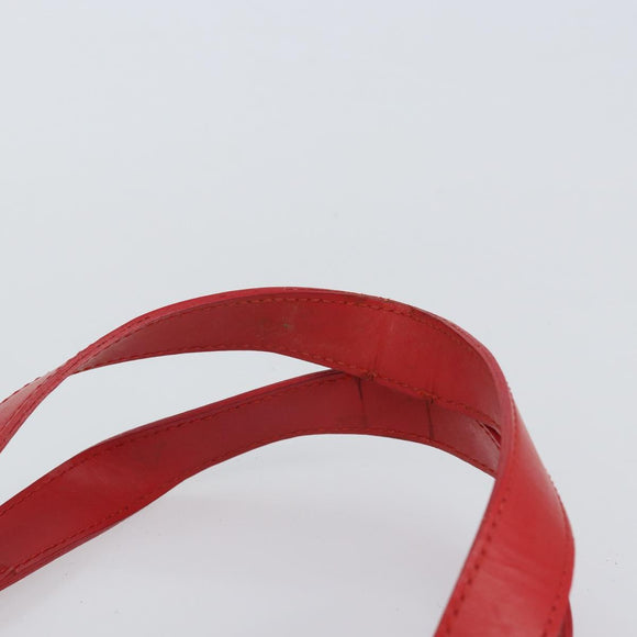 LOUIS VUITTON Epi Plage Via Hand Bag Vinyl Red Grenadine M92152 LV Auth bs30243