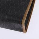 Christian Dior Honeycomb Canvas Bag PVC 2way Black Brown gold Auth bs30244-17