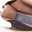 Christian Dior Honeycomb Canvas Bag PVC 2way Black Brown gold Auth bs30244-21