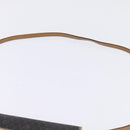 Christian Dior Honeycomb Canvas Bag PVC 2way Black Brown gold Auth bs30244-8