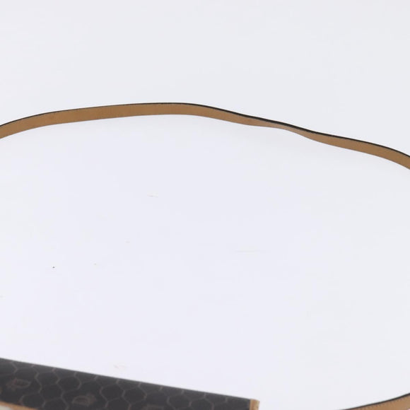 Christian Dior Honeycomb Canvas Bag PVC 2way Black Brown gold Auth bs30244