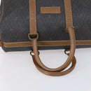 Christian Dior Honeycomb Canvas Boston Bag PVC Black Gold Auth bs30245-7