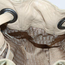 Christian Dior Canage Shoulder Bag Nylon Beige Auth bs30247-17