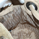 Christian Dior Canage Shoulder Bag Nylon Beige Auth bs30247-18