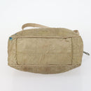 Christian Dior Canage Shoulder Bag Nylon Beige Auth bs30247-5