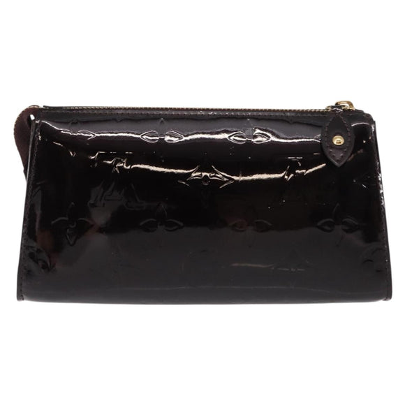 LOUIS VUITTON Monogram Vernis Trousse Pouch Amarante M93565 LV Auth bs30248