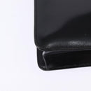 HERMES Sac Adepeche Shoulder Bag Leather Black Gold Auth bs30251-17