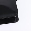 HERMES Sac Adepeche Shoulder Bag Leather Black Gold Auth bs30251-18