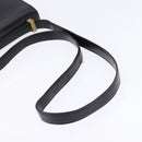 HERMES Sac Adepeche Shoulder Bag Leather Black Gold Auth bs30251-7